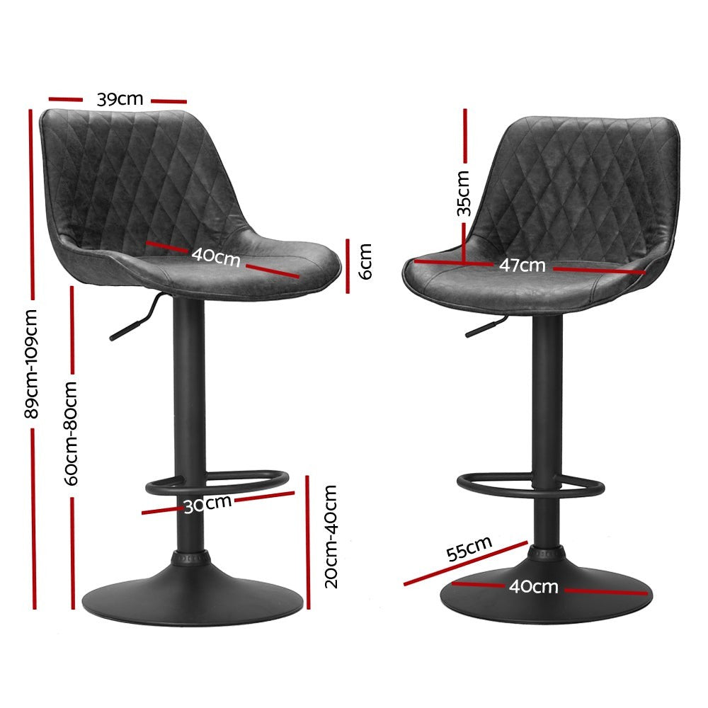 Arthurs Seat black bar stool in a modern Australian kitchen view 2
