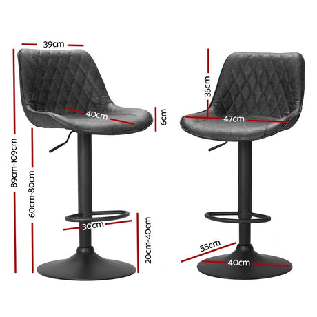 Arthurs Seat black bar stool in a modern Australian kitchen view 2