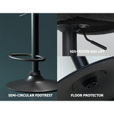 Tyabb Vintage Bar Stool, Black 2pcs