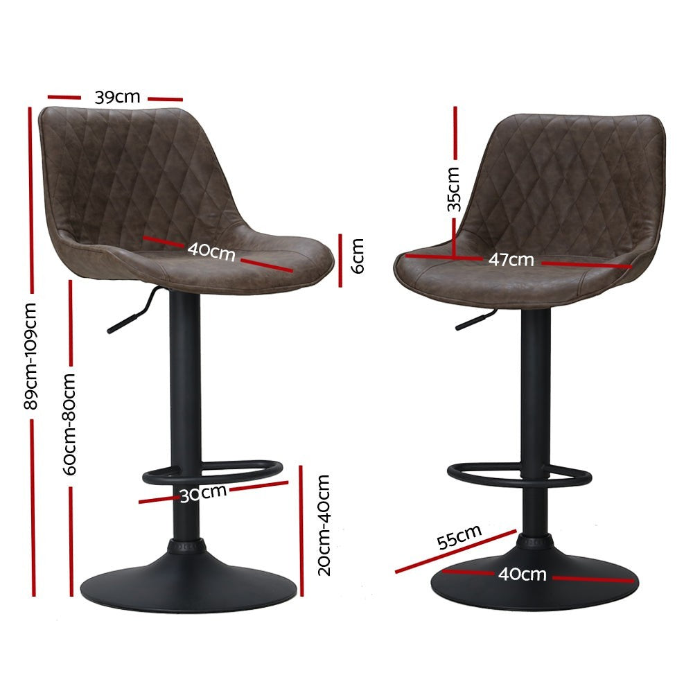 Arthurs Seat brown bar stool in a modern Australian kitchen view 2