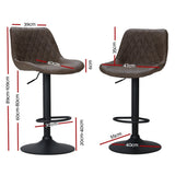 Arthurs Seat brown bar stool in a modern Australian kitchen view 2