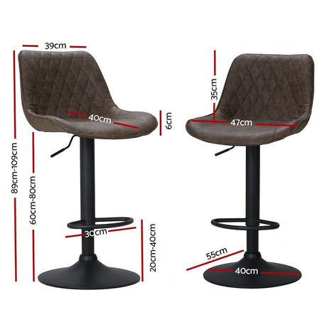 Arthurs Seat brown bar stool in a modern Australian kitchen view 2