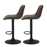 Tyabb Vintage Bar Stool, Brown 2pcs
