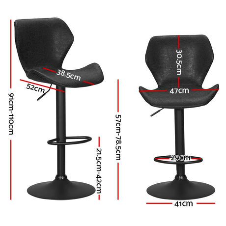 Artiss Frawley Vintage Swivel Bar Stools