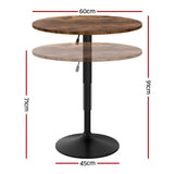 Artiss Adjustable 360° Swivel Bar Table