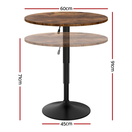Artiss Adjustable 360° Swivel Bar Table