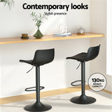 Side profile of Artiss Fynn bar stool showing chrome gas lift base — Allure Home Collections