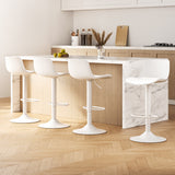 Artiss Fynn bar stool chrome gas lift and footrest ring detail — Allure Home Collections