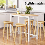 Artiss bar table set detail showing table and matching bar stools — Allure Home Collections