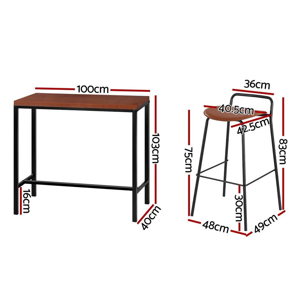 Moorooduc 3 Piece Bar Set