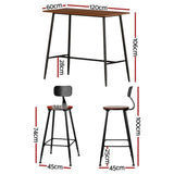 Baxter bar table and stools set in a modern Australian kitchen view 2