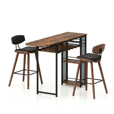 Fingal bar table and stools set in a modern Australian kitchen