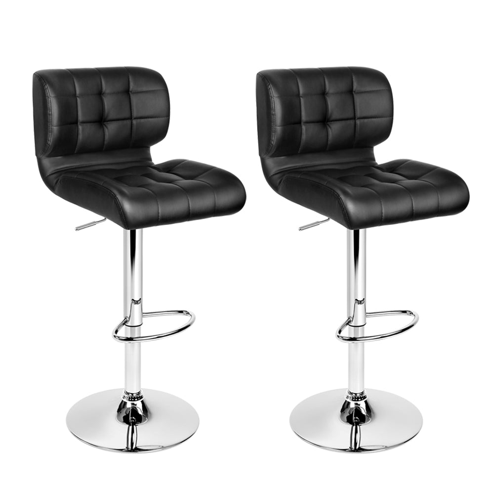 Two Artiss gas lift bar stools at kitchen breakfast bar — Allure Home Collections