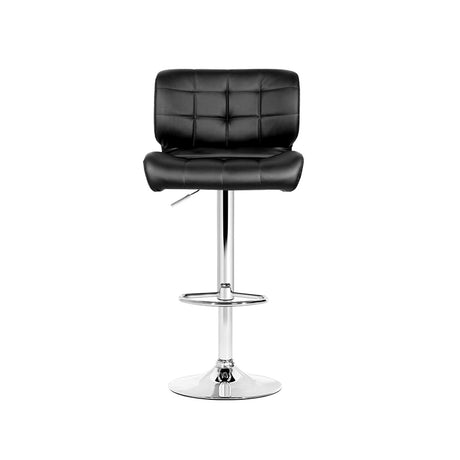 Artiss 4x Luxury Black Gas Lift Bar Stools