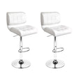 Artiss bar stool gas lift mechanism and PU leather seat detail — Allure Home Collections