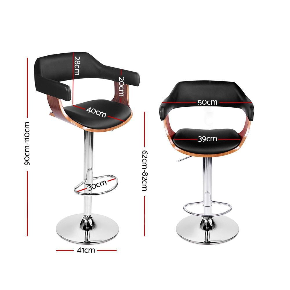 Sorrento Swivel Bar Stool, Black