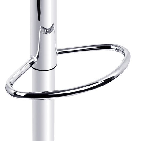 Artiss black bar stool footrest ring and chrome base detail — Allure Home Collections