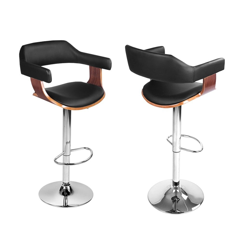 Sorrento Swivel Bar Stool, Black 4pcs