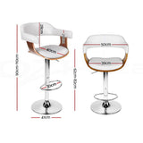 Sorrento Swivel Bar Stool, White