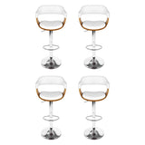 Sorrento Swivel Bar Stool, White 4pcs