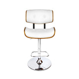Artiss white leather bar stool at kitchen island — Allure Home Collections