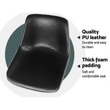 Mount Eliza Bar Stool, Black 2pcs