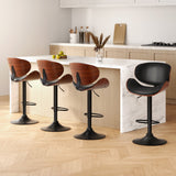 Artiss Joyce black PU leather gas lift bar stools set of 4 — Allure Home Collections