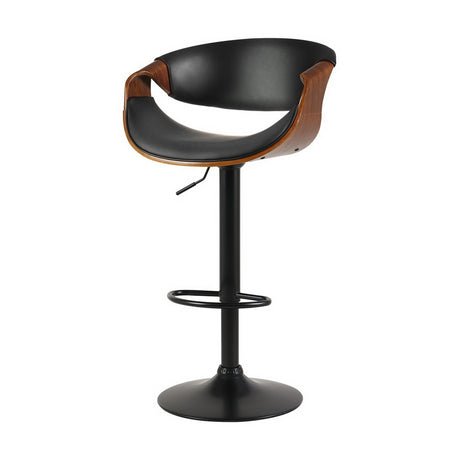 Artiss Ambrus bar stool chrome gas lift and footrest ring detail — Allure Home Collections