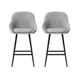 Two Artiss Arugmi bar stools at kitchen counter — Allure Home Collections