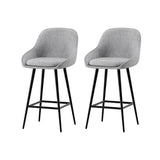 Pair of Artiss Arugmi bar stools in contemporary dining setting — Allure Home Collections
