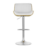 Artiss Galina swivel leather bar stool at kitchen island — Allure Home Collections
