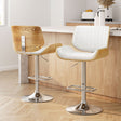 Artiss Galina adjustable leather bar stools set of 2 — Allure Home Collections