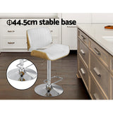 Side profile of Artiss Galina bar stool showing elegant frame — Allure Home Collections