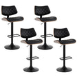 Artiss gas lift PU leather bar stools with bentwood frame set of 4 — Allure Home Collections