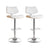 Artiss bar stool PU leather seat and bentwood shell detail — Allure Home Collections