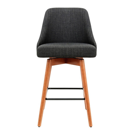 Tootgarook Swivel Bar Stool, Charcoal 2pcs