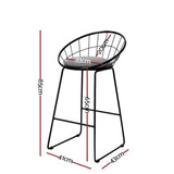 Artiss 4x Modern Black Bar Stools