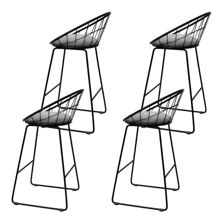 Artiss 4x Modern Black Bar Stools