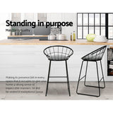 Artiss 4x Modern Black Bar Stools