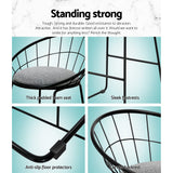 Artiss 4x Modern Black Bar Stools