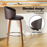 Flinders Bar Stool, Brown 2pcs