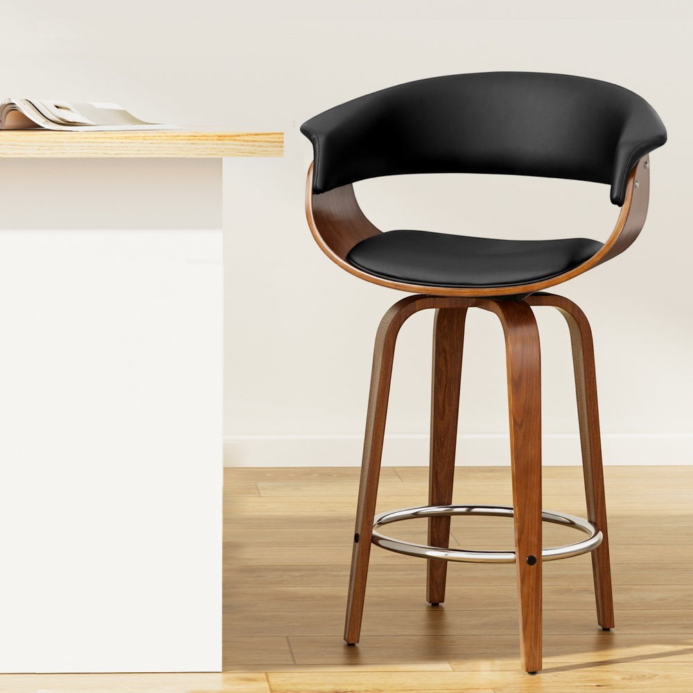 Red Hill black bar stool in a modern Australian kitchen