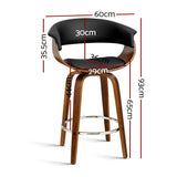 Artiss swivel wooden bar stool at kitchen island — Allure Home Collections