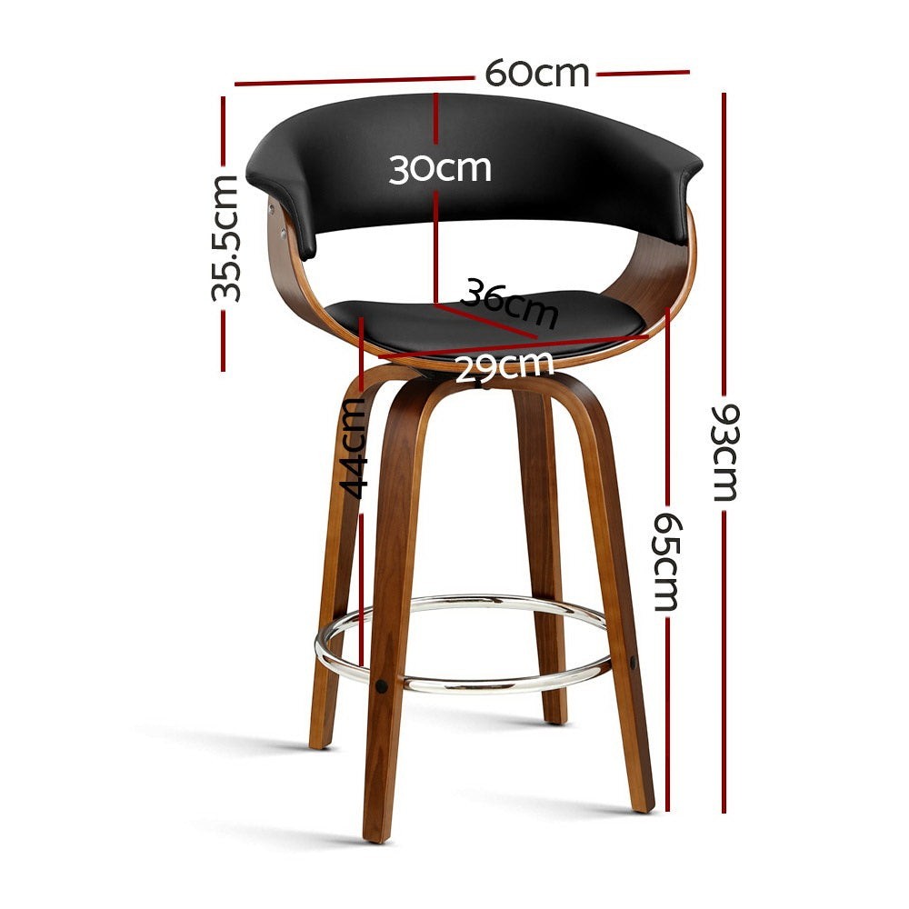 Red Hill black bar stool in a modern Australian kitchen view 2