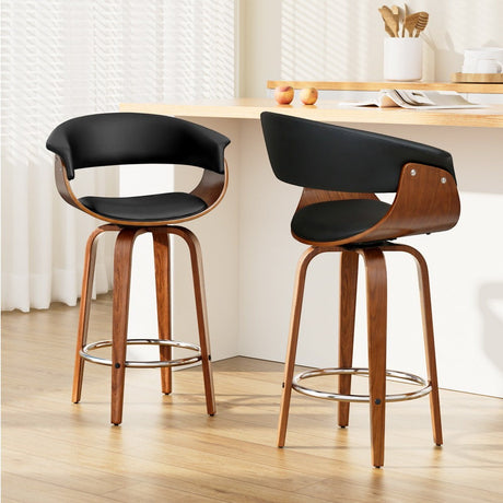 Red Hill black bar stool in a modern Australian kitchen