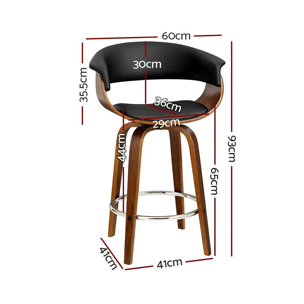 Red Hill black bar stool in a modern Australian kitchen view 2