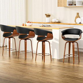 Red Hill black bar stool in a modern Australian kitchen
