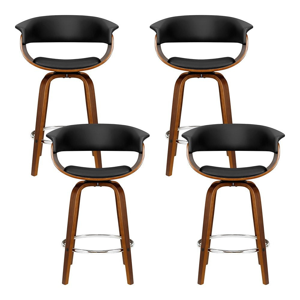 Red Hill black bar stool in a modern Australian kitchen view 3