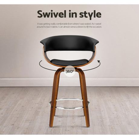 Four Artiss premium swivel bar stools in contemporary kitchen — Allure Home Collections