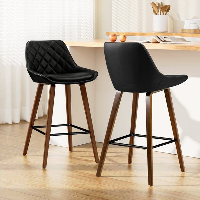 Somerville black bar stool in a modern Australian kitchen